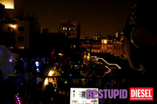 Illustration for article titled Half-Naked Ravers Served Drinks By Glow-in-the-Dark Robot at Gawker HQ
